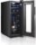 12 Bottle Wine Cooler Refrigerator – White & Red Wine Fridge Chiller Countertop Wine Cooler – Freestanding Compact Mini Wine Fridge, Digital Control, Glass Door