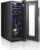 12 Bottle Wine Cooler Refrigerator – White & Red Wine Fridge Chiller Countertop Wine Cooler – Freestanding Compact Mini Wine Fridge, Digital Control, Glass Door