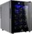 12 Bottle Wine Cooler Refrigerator,Wine Fridge Freestanding with Lock & Digital Temperature Control Fridge Glass Door,Mini Wine Cabinet for Red, White, Champagne or Sparkling