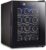 12 Bottles Wine Cooler, Freestanding Compact Mini Wine Fridge, Constant Temperature and Humidity Electronic Wine Cabinet 11-18°C, Electronic Wine Cabinets for Champagne Or Sparkling Wine