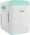 Cooluli 10L Mini Fridge for Bedroom – Car, Office Desk & College Dorm Room – 12V Portable Cooler & Warmer for Food, Drinks, Skincare, Beauty, Makeup & Cosmetics – AC/DC Small Refrigerator (Turquoise)