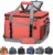 Maelstrom Collapsible Soft Sided Cooler – 75 Cans Extra Large Lunch Cooler Bag Insulated Leakproof Camping Cooler, Portable for Grocery Shopping, Camping, Tailgating and Road Trips,Pink