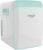 Cooluli 15L Mini Fridge for Bedroom – Car, Office Desk & College Dorm Room – 12V Portable Cooler & Warmer for Food, Drinks, Skincare, Beauty, Makeup & Cosmetics – AC/DC Small Refrigerator (Turquoise)