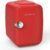 CROWNFUL Mini Fridge, 4 Liter/6 Can Portable Cooler and Warmer Personal Fridge for Skin Care, Cosmetics, Food,Great for Bedroom, Office, Car, Dorm, ETL Listed (Red)