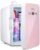 AstroAI Mini Fridge 6 Liter/8 Can Skincare Fridge, Mini Frigo with Temperature Control – AC/12V DC Portable Thermoelectric Cooler and Warmer for Bedroom, Make Up, Pink