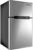 DORTALA Compact Refrigerator, 3.2 Cu Ft Mini Fridge, Separate Freezer with 2-Door Design, Wide Angle LED Light, Rapid Refrigeration, Energy Saving, Quiet Operation, Grey