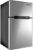 DORTALA Compact Refrigerator, 3.2 Cu Ft Mini Fridge, Separate Freezer with 2-Door Design, Wide Angle LED Light, Rapid Refrigeration, Energy Saving, Quiet Operation, Grey