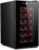 18 Bottles Wine Cooler Refrigerator Freestanding Wine Cellar for Red, White, Champagne Or Sparkling Wine Countertop Wine Fridge Digital Temperature Control Fridge Tempered Glass Door