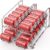 2 Pack – SimpleHouseware Stackable Front Loading Beverage Can Dispenser Rack, Chrome
