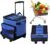 38 Can Soft Cooler with Wheels, Handle and Removable Liner – Leakproof Collapsible Rolling Cooler Bag for Camping, Beach Trip, Outdoor Activities