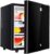 40L Mini Fridge Freestanding Under Counter Larder Fridge,Drinks & Beer Refrigerator with Cooling and Heat Function LED Light + Lockable (Real Door)
