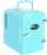 4L Mini Fridge for Bedroom – Car, Office Desk & Dorm Room – 12v Portable Cooler & Warmer for Food, Drinks, Skincare, Beauty & Makeup (Color : Blue)