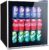 60 Can Beverage Refrigerator Cooler – Mini Fridge with Reversible Clear Front Glass Door for Beer Soda or Wine Drink Machine for Home, Office or Bar, 1.6cu.ft