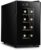 8 Bottle Wine Cooler Refrigerator – White & Red Wine Fridge Chiller Countertop Wine Cooler – Freestanding Compact Mini Wine Fridge Capacity, Digital Control, Glass Door