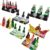 Artificial Wine Drink Model Refrigerator Magnet Simulation Material Ornament Scenery Decoration Accessories Creative Props Cola Soda Beer (3pcs One Pack)