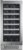 Avallon AWC151SZLH 15 Inch 27 Bottle Stainless Steel Dual Zone Wine Cooler Rack