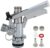 Beer Barrel Coupler, G5/8 U Type Stainless Steel Beer Keg Tap Distributor Coupler Draft Beer Dispenser for Home Bar Restaurant