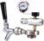 Beer Faucet, Stainless Steel Beer Spear Faucet Tap Dispenser Kit for 2L/3.6L/4L Mini Keg Beer Growler