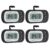 CAMWAY Refrigerator Fridge Thermometer Waterproof Digital Freezer Room Thermometer(-4°F to 122°F) Max/Min Record Function Large LCD Display Fridge and Freezer Thermometers(Black-4Pack)