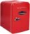 CURTIS EFMIS151 Frigidaire Mini Portable Compact Personal Fridge, 4 Liter Capacity, 6 Cans, Makeup, Skincare, Freon-Free & Eco Friendly, Includes Home Plug & 12V Car Charger, Red