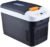 Car Fridge Freezer 22 Litre, Beer Keg Refrigerator Portable Electric Cooler Warmer Box for Truck Rv Boat Camping Travel Beverage Food 12/24V Dc 220-240 Ac Home (Color : Black, Size : 22L)