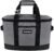 CleverMade SnapBasket 50 Can, Soft-Sided Collapsible Cooler: 30 Liter Insulated Tote Bag, Heathered Charcoal/Black