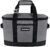 CleverMade SnapBasket 50 Can, Soft-Sided Collapsible Cooler: 30 Liter Insulated Tote Bag, Heathered Charcoal/Black