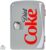 Coca-Cola Diet Coke Portable 6 Can Thermoelectric Mini Fridge Cooler/Warmer, 4 L/4.2 qt, Grey, 12V DC/110V AC for home, dorm, car, boat, beverages, snacks, skincare, cosmetics, medication