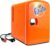 Coca-Cola Fanta 4L Portable Cooler/Warmer, Compact Personal Travel Fridge for Snacks Lunch Drinks Cosmetics, Includes 12V and AC Cords, Desk Accessory for Home Office Dorm Travel, Orange