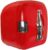 Coca-Cola Heritage Portable 12 Can Thermoelectric Mini Fridge Cooler Warmer 7.9 L/ 8.3 Quarts Capacity, Red and Silver, 12V DC/110V AC for home, dorm, office, beverages, snacks, skincare, medication