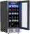 Deco Chef 15-Inch Under Counter Beverage Cooler for Beer, Wine, Sodas, 115 Can Capacity, Digital Touch Temperature Control, Even Forced Air Cooling, 5 Shelves, Large Display Window, Built-In Lighting
