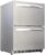 HCK 24 inch Weather Proof Design Indoor and Outdoor Undercounter Drawer Fridge, Built-in Beverage Refrigerator for Home and Commercial Use, Stainless Steel