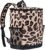 Insulated Leopard Cooler Backpack for Women Leakproof Cooler Bags Lightweight Soft Lunch Backpack with Cooler Compartment ,Wine Cooler for Hiking Camping Travel BBQ Family Party,24 Cans