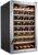 Ivation 51 Bottle Compressor Wine Cooler Refrigerator w/Lock | Large Freestanding Wine Cellar For Red, White, Champagne or Sparkling Wine | 41f-64f Digital Temperature Control Fridge Stainless Steel