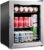 Ivation 62 Can Beverage Refrigerator | Freestanding Ultra Cool Mini Drink Fridge | Beer, Cocktails, Soda, Juice Cooler for Home & Office | Reversible Glass Door & Adjustable Shelving – Stainless Steel