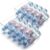 JINAMART Plastic Kitchen, Fridge Water Bottle Storage Organizer Tray Rack (Set of 2) Wide Holder and Organizer for Refrigerators, Freezers, Cabinets, Pantry, BPA-Free, Clear