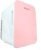 KHOOLA Mini Fridge Thermoelectric Cooler and Warmer AC/DC Powered System – Compact and Portable for Travel, Car, Skincare or Medical Use. (10 Liter) (Pink)