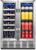 Karcassin 24 Inch Wine and Beverage Refrigerator, 2 in 1 Wine Fridge Dual Zone Stainless French Door, Built-in & Freestanding With Digital Control, Hold 20 Bottle and 66 Cans