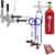 Kegco 3P2SCK-5T Kegerator Kit, 2-Tap, Chrome