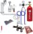Kegco 3PUTCK2-5T Kegerator Kit, 2-Tap, Chrome