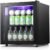Kndko Beverage Refrigerator Cooler – Mini Fridge Soda or Beer, Small Wine or Champagne Cooler for Home and Bar,Small Drink Dispenser,Electronic temperature control,1.7Cu.Ft,Black