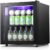 Kndko Beverage Refrigerator Cooler – Mini Fridge Soda or Beer, Small Wine or Champagne Cooler for Home and Bar,Small Drink Dispenser,Electronic temperature control,1.7Cu.Ft,Black