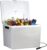 Kool Kaddy P75 Thermoelectric Iceless 12V Cooler Warmer, 34L / 36 qt Portable Ice Chest Travel Fridge, Grey and White, Made in North America