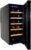 Koolatron Deluxe 12 Bottle Wine Cooler with Beech Wood Racks, Black, Thermoelectric Wine Fridge, 1 cu. ft. Freestanding Wine Refrigerator, Red, White and Sparkling Wine Storage for Kitchen or Home Bar