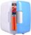 Liyes Multi-purpose Cold And Hot 2-use Semiconductor Mini Refrigerator, 4L, Super Quiet In-Vehicle Freezer – for Cars, Homes, Offices, and Dorms (Blue, 1pcs)