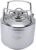 LuckyHigh 6L Beer Barrel 304 Stainless Steel Beer Keg Household Mini Cola Beverage Keg with Ball Lock Keg Post System Strap Handle