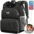 Lunch Backpack for Women, Insulated Cooler Backpacks with USB Port, 15.6 inch College School Laptop Bookbag Reusable Waterproof Tote Food Bag for Work Beach Camping Picnics Hiking
