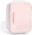 MAKEUP FRIDGE Mini Skincare Fridge, 4 Liter/6 Can, Personal Portable Electric Cooler/Chiller and Warmer | Perfect for Home, Bedroom, Office & Car – Pink