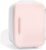 MAKEUP FRIDGE Mini Skincare Fridge, 4 Liter/6 Can, Personal Portable Electric Cooler/Chiller and Warmer | Perfect for Home, Bedroom, Office & Car – Pink