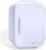Makeup Fridge MAKEUP FRIDGE Mini Skincare Fridge,4 Liter/6 Can,Personal Portable Electric Cooler/Chiller and Warmer,Perfect for Home,Bedroom,Office and Car-White